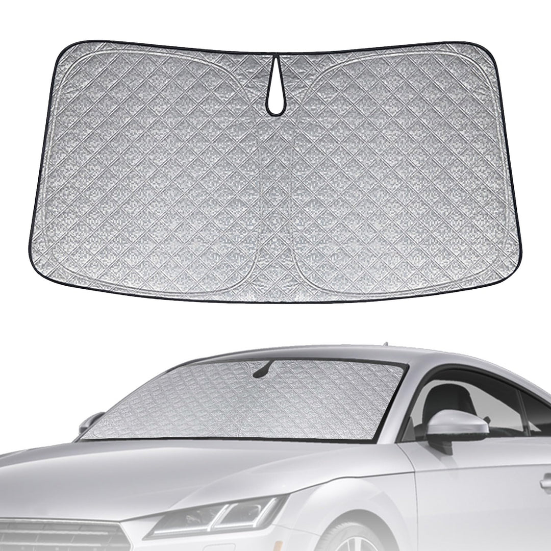Sonnenschutz Auto Frontscheibe Ersatz für Audi TT 2016-2024, Faltbarer Sonnenschirm Auto UV Schutz R