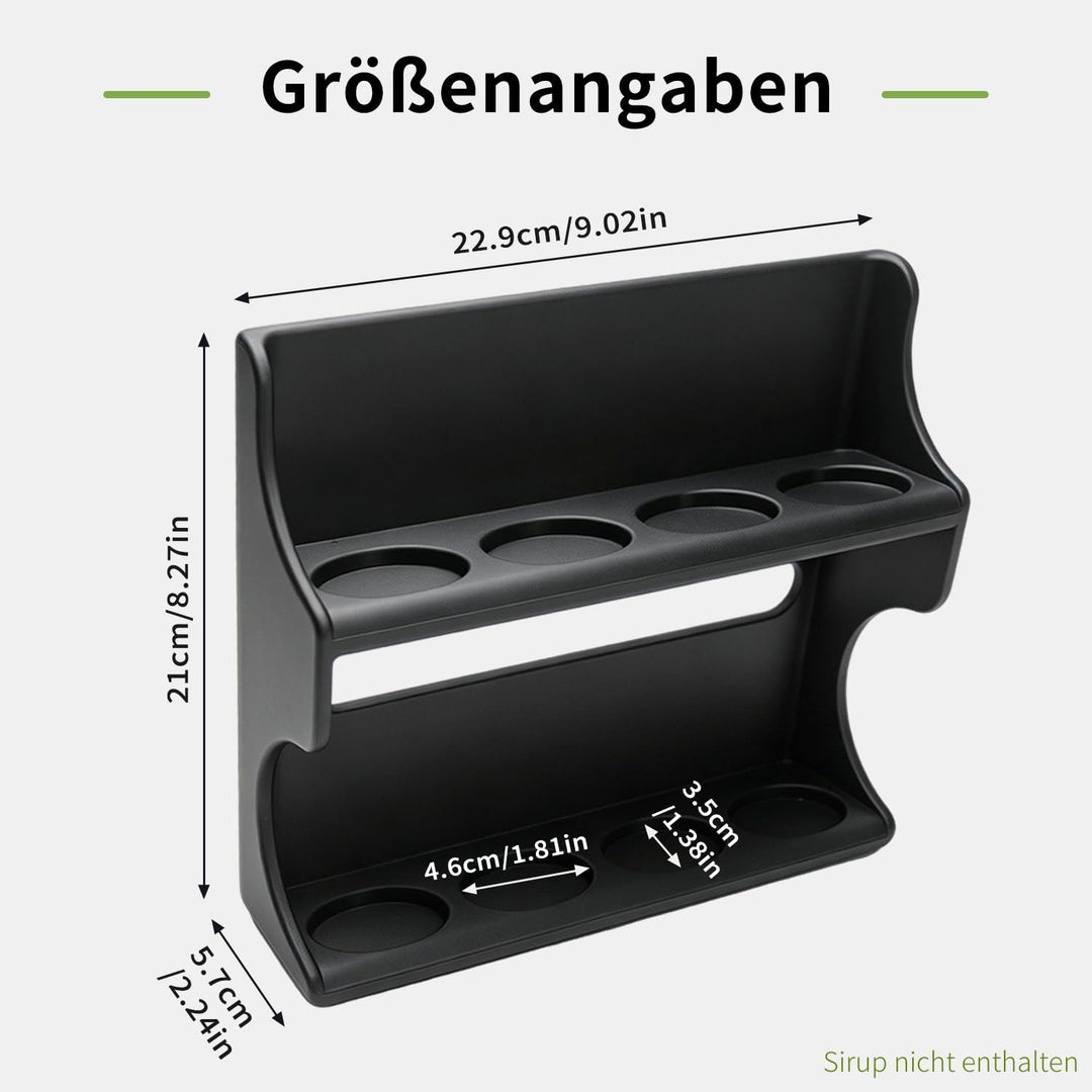 Sirupständer für More Zerup – 8 Flaschenhalter – kompatibel mit More Zerup &amp; ESN Sirupflaschen – Küc