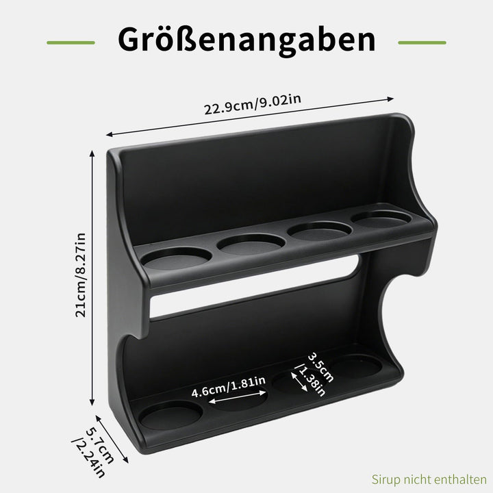 Sirupständer für More Zerup – 8 Flaschenhalter – kompatibel mit More Zerup &amp; ESN Sirupflaschen – Küc