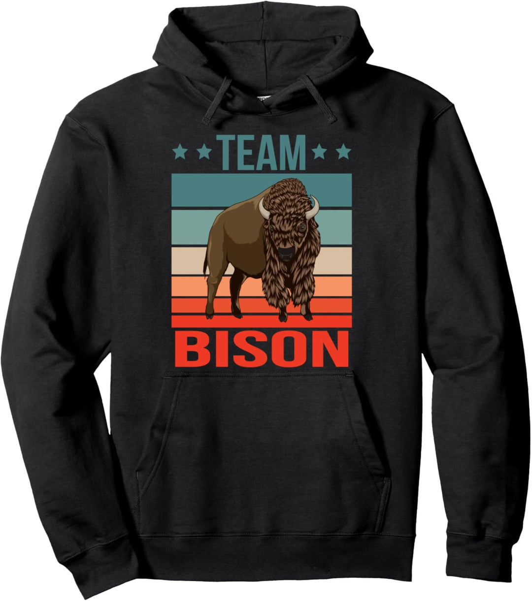 Team Bison Wisent Bison Pullover Hoodie