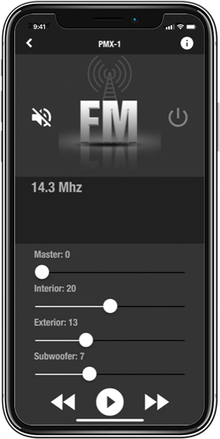 Rockford Fosgate Marine PMX-RGB Controller Color OPTIX - Bis zu 8 Lautsprecher oder Subwoofer steuer