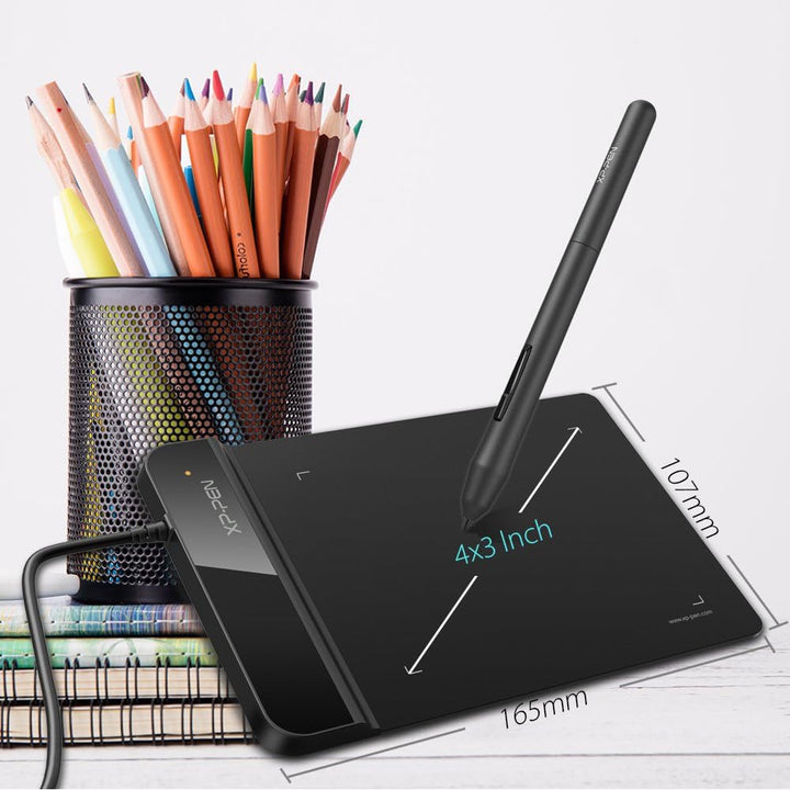 XP-PEN G430S Grafik-Tablet, Eingabestift, passiv, 8192 Ebenen, Grösse 4 x 3 Zoll, zum Spielen von OS