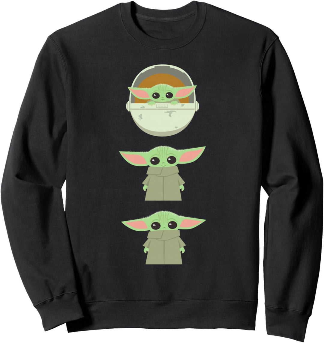 Star Wars The Mandalorian The Child Cartoon Poses Sweatshirt