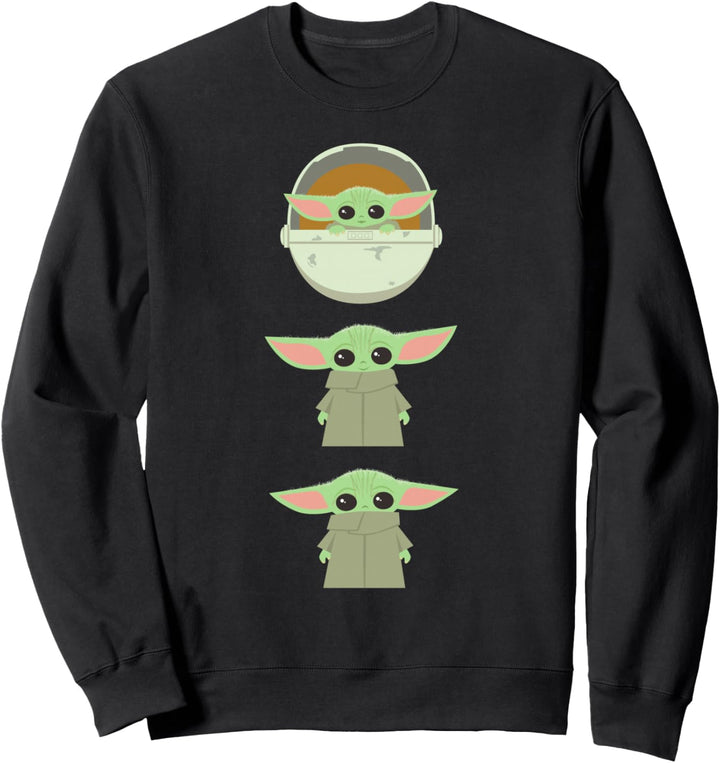 Star Wars The Mandalorian The Child Cartoon Poses Sweatshirt