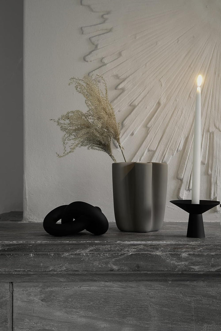 Cooee Design Tulipa Vase 20cm Sand, Keramik, Tulpenvase, Sandfarbe W: 12, L: 12, H: 20 CM Sandfarbe,