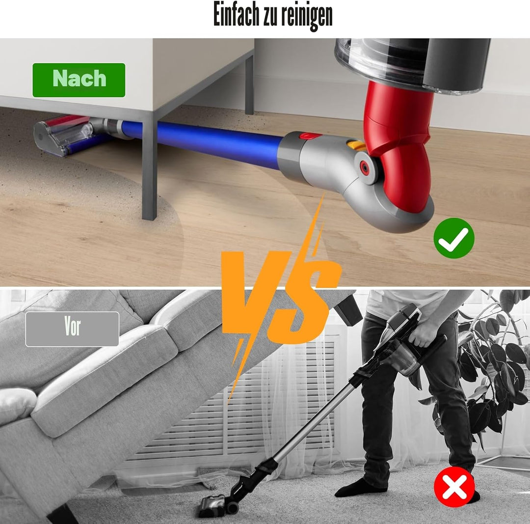 Unterer Adapter Schnellverschluss Biegeadapter für Dyson V10Slim V12 Digital Slim Staubsauger Zubehö