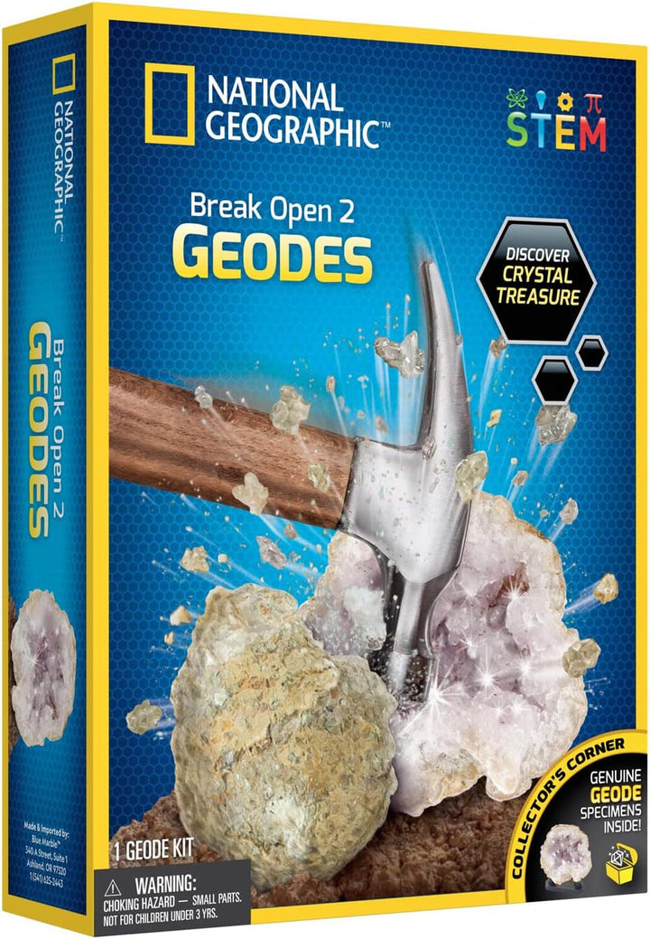 Bandai – National Geographic - Entdeckerset – 2 Geoden zum Aufbrechen - Bildungs- und Wissenschaftss