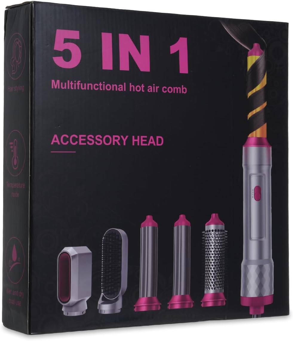 5-in-1-Airstyler, Layhou Grey Red Mixed, Grey Red Mixed
