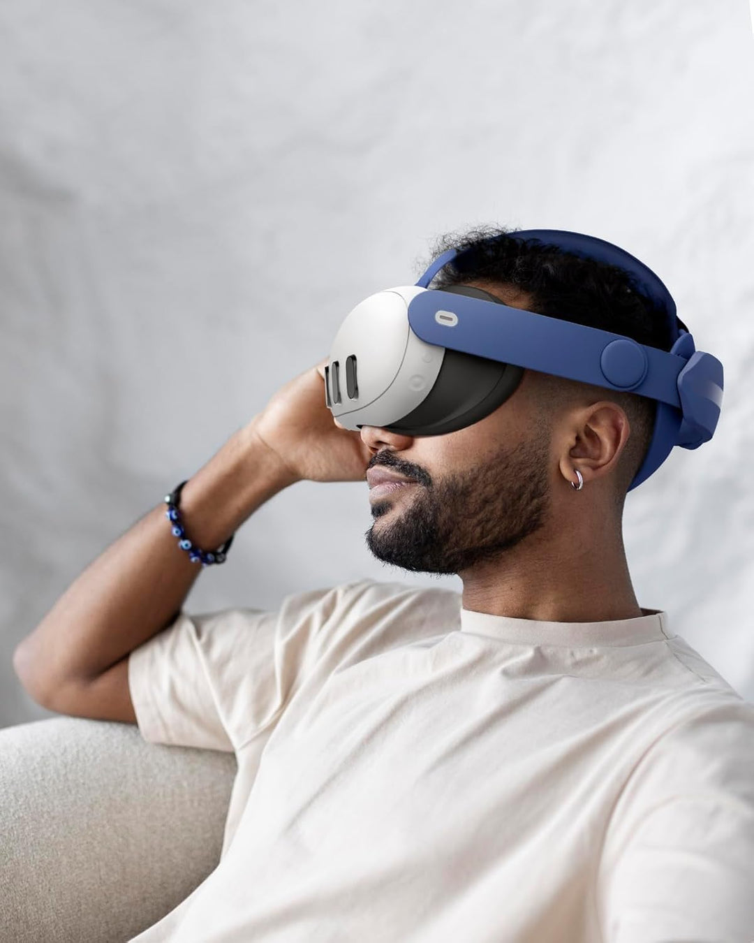 Aubika Color Strap per Meta Quest 3, Ricambio Reversibile e Regolabile Zubehör per Oculus Quest 3 El