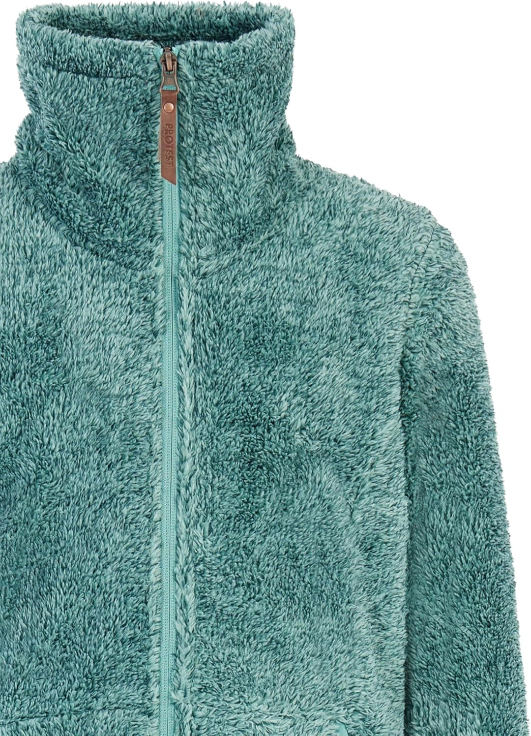 Protest Mädchen Oberteil Mit Durchgehendem Reissverschluss Riri JR 128 Glacial Blue, 128 Glacial Blu