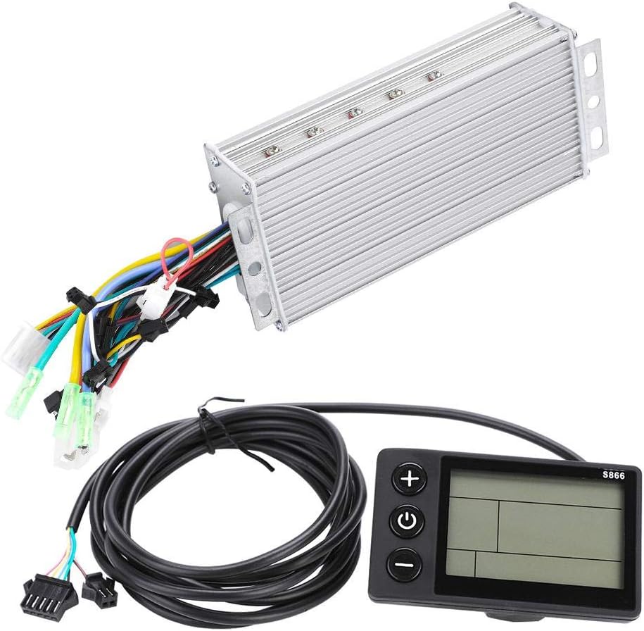 Vikye E-Bike Brushless Controller, wasserdichtes LCD-Display Elektro-Fahrradroller Motor Controller