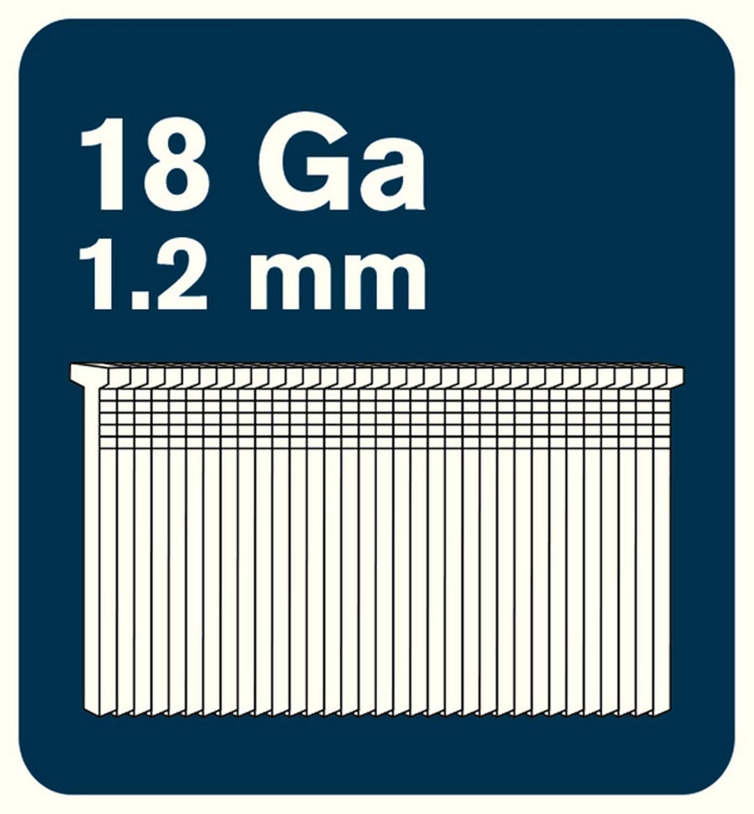 Rapid Nägel Typ 8, 15mm Stauchkopfnägel 18Ga, 5.000 Stk. Grosspackung, für tacker, druckluftnagler u