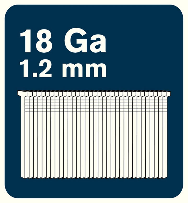 Rapid Nägel Typ 8, 15mm Stauchkopfnägel 18Ga, 5.000 Stk. Grosspackung, für tacker, druckluftnagler u