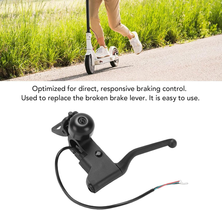 BuyWeek E-Scooter Bremshebel mit Klingel für Xiaomi 5, Aluminiumlegierung Elektroroller Linker Brems