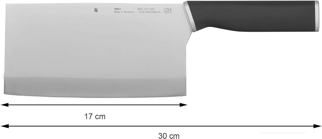 WMF Kineo Chinesisches Hackmesser 30 cm, Made in Germany, Küchenmesser, Performance Cut, Kinetisches