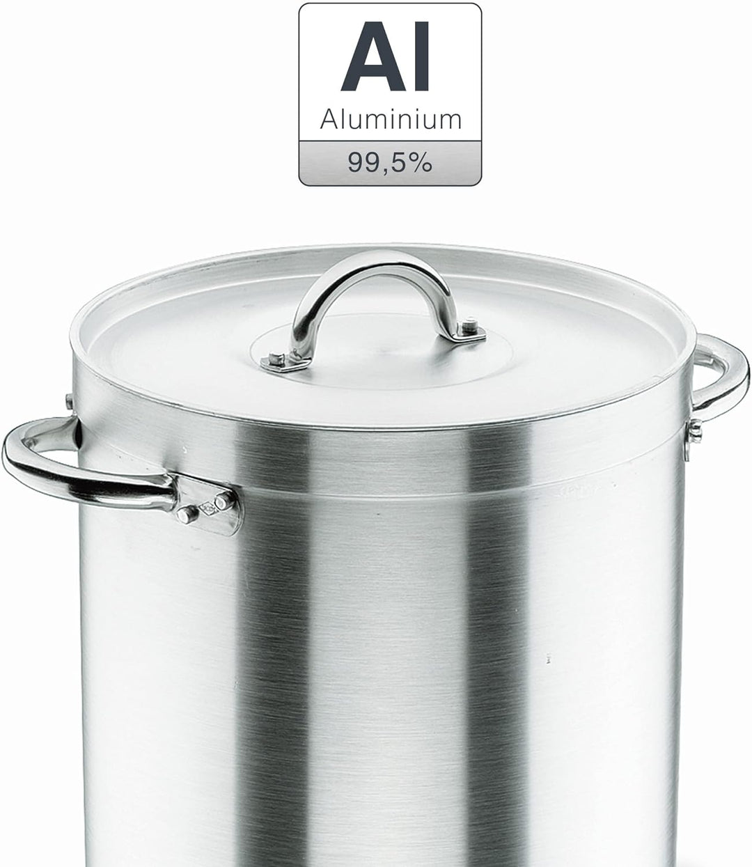 Lacor 20134 Hoher Suppentopf mit Deckel 34 cm, Silber 34 Ø(cm) / 34 h(cm), 34 Ø(cm) / 34 h(cm)