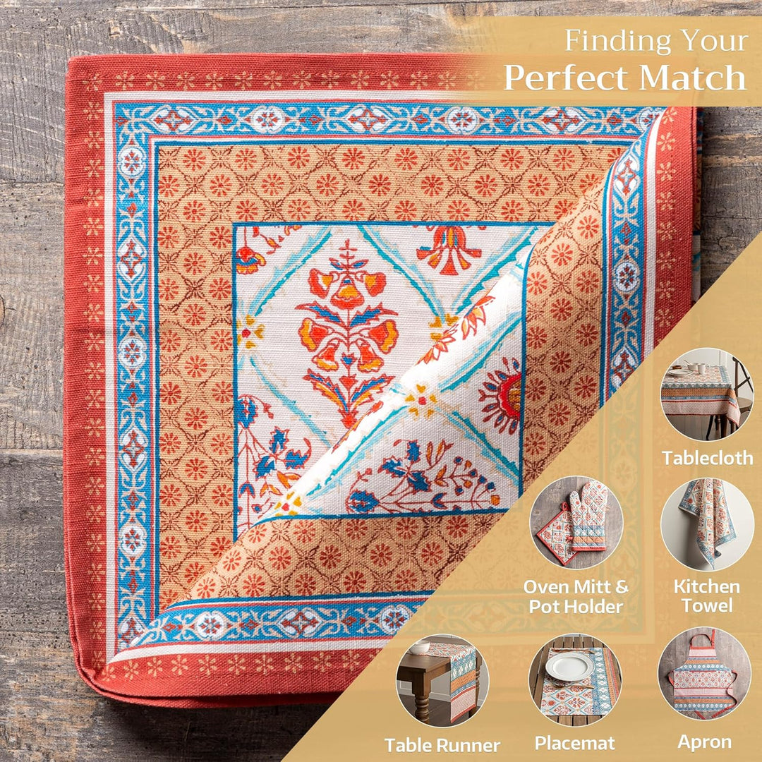 Maison d' Hermine Stoffservietten 4er Set aus 100% Baumwolle Wiederverwendbare Stoffservietten Weihn