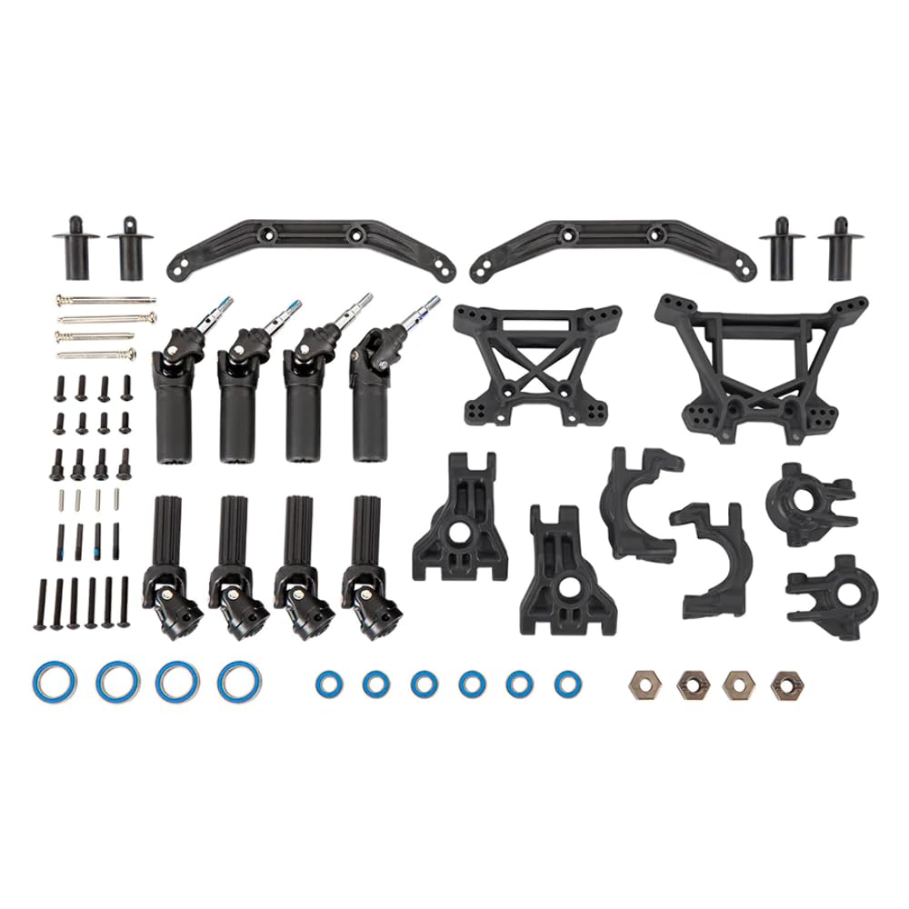 Traxxas Upgrade Getriebe-Set, verstärkt, Schwarz – Hoss/Slash/Rustler 4X4 TRX9080