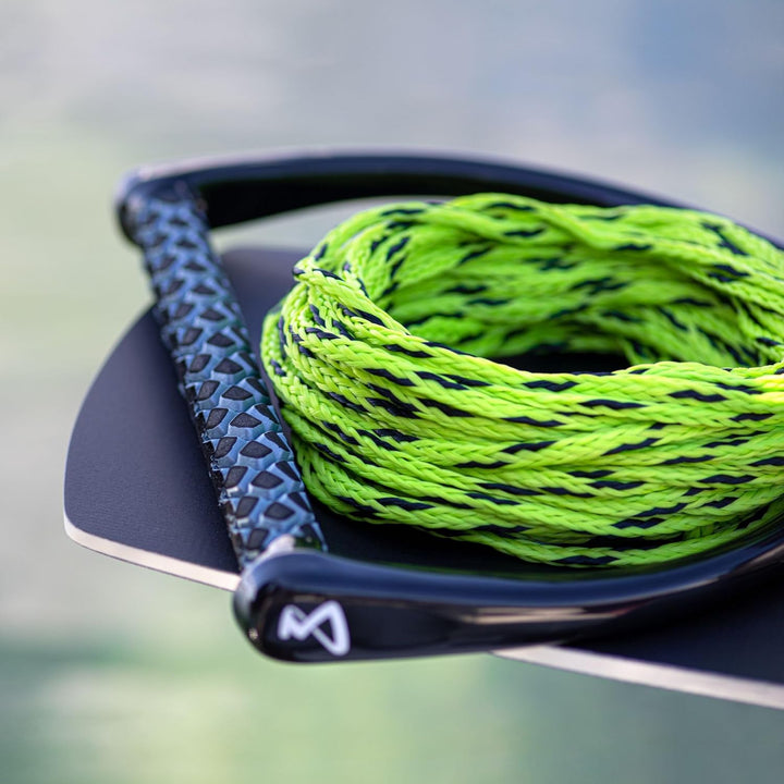 Mesle Wakeboard-Leine ONE 60', 15'' breiter Eva Griff, Wakeboard Seil Hantel lime, lime