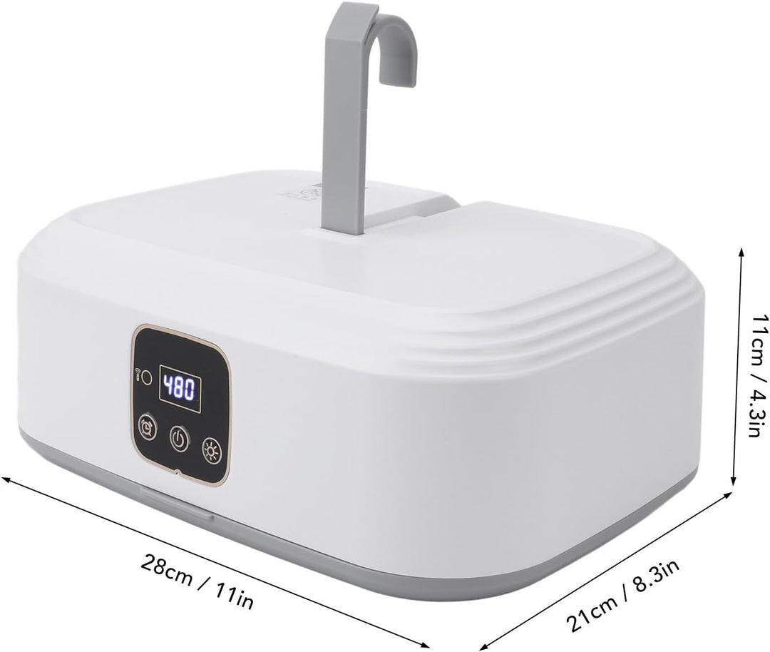 Tragbarer Wäschetrockner, 600W, ABS-Material, 28x21x11cm, Timer-Funktion, Fernbedienung, 2 Modi, Kom