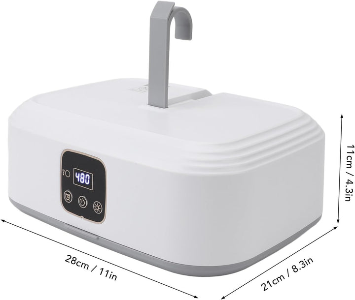 Tragbarer Wäschetrockner, 600W, ABS-Material, 28x21x11cm, Timer-Funktion, Fernbedienung, 2 Modi, Kom