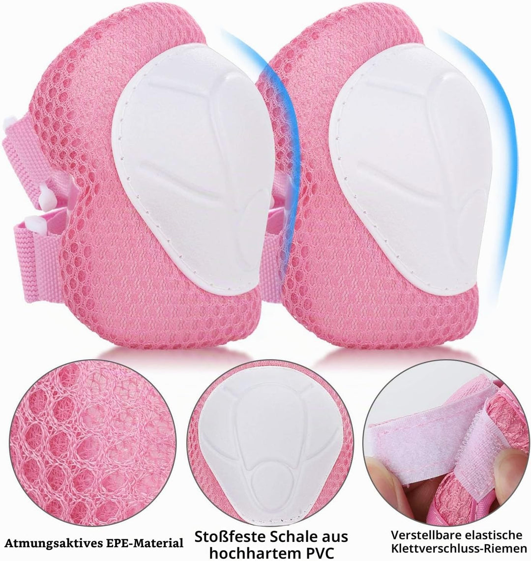 ValueTalks Schonerset Kinder Protektoren Schützer inliner Schutzausrüstung Kinder Knieschoner Set mi