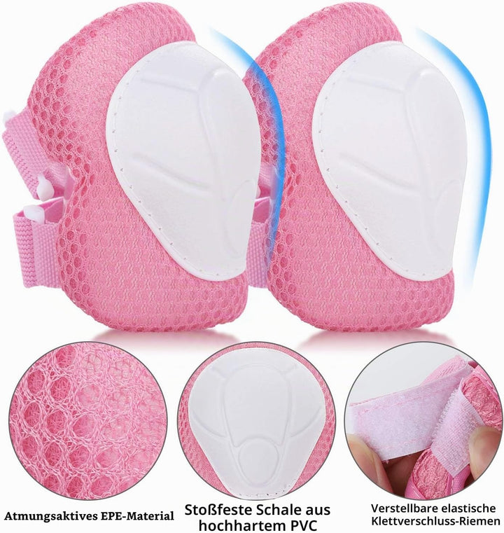 ValueTalks Schonerset Kinder Protektoren Schützer inliner Schutzausrüstung Kinder Knieschoner Set mi