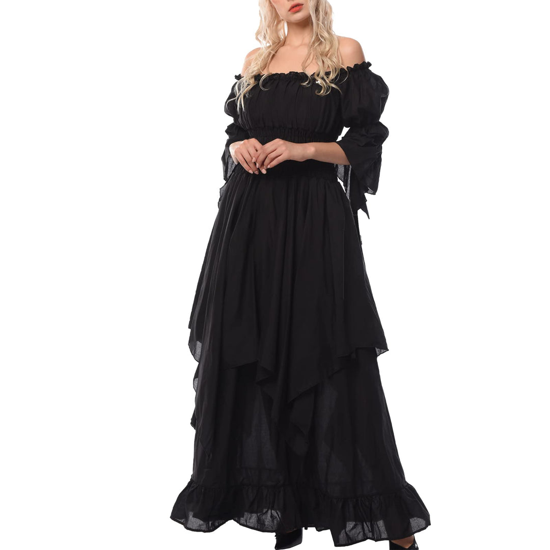 CR ROLECOS Viktorianisches Kleid Damen Piraten kostüm Mittelalter Kleidung Victorian Dress Karneval