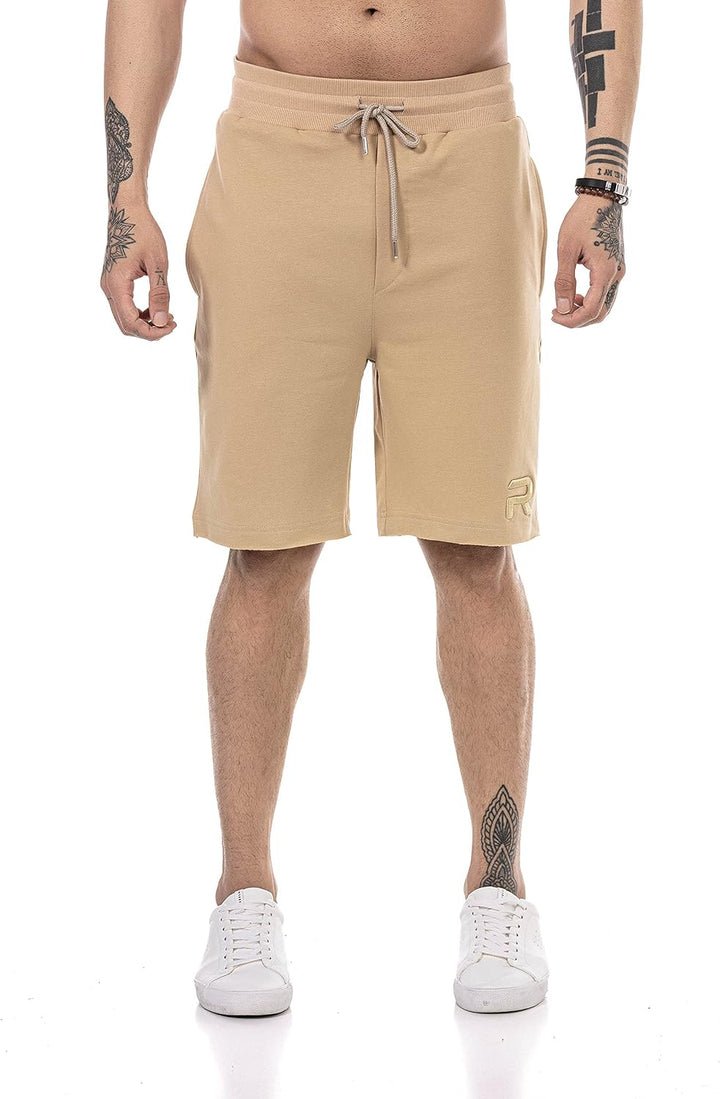 Redbridge Shorts für Herren Kurze Hose Sweat-Pants Sporthose Freizeithose XL Braun, XL Braun