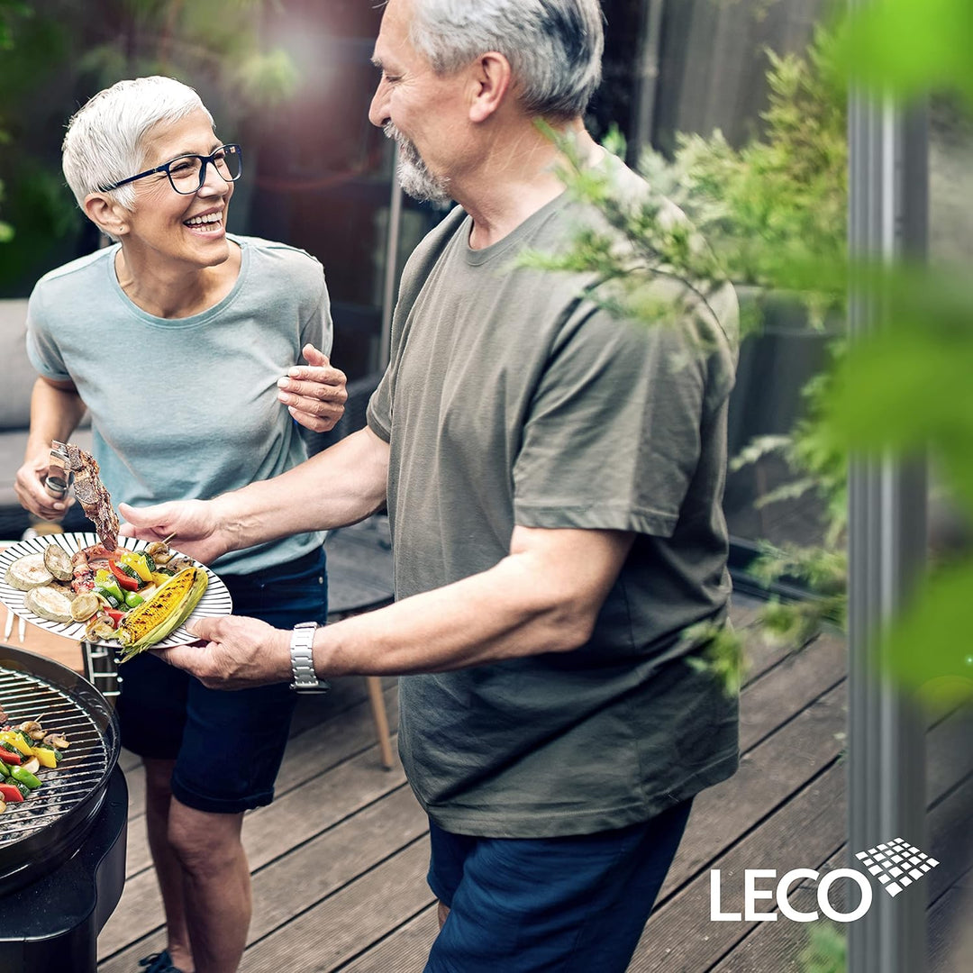 Leco 29380999 Grill-Serviertisch Serviertisch, Anthrazit, Länge 100 cm, Breite 47 cm, Höhe 73 cm
