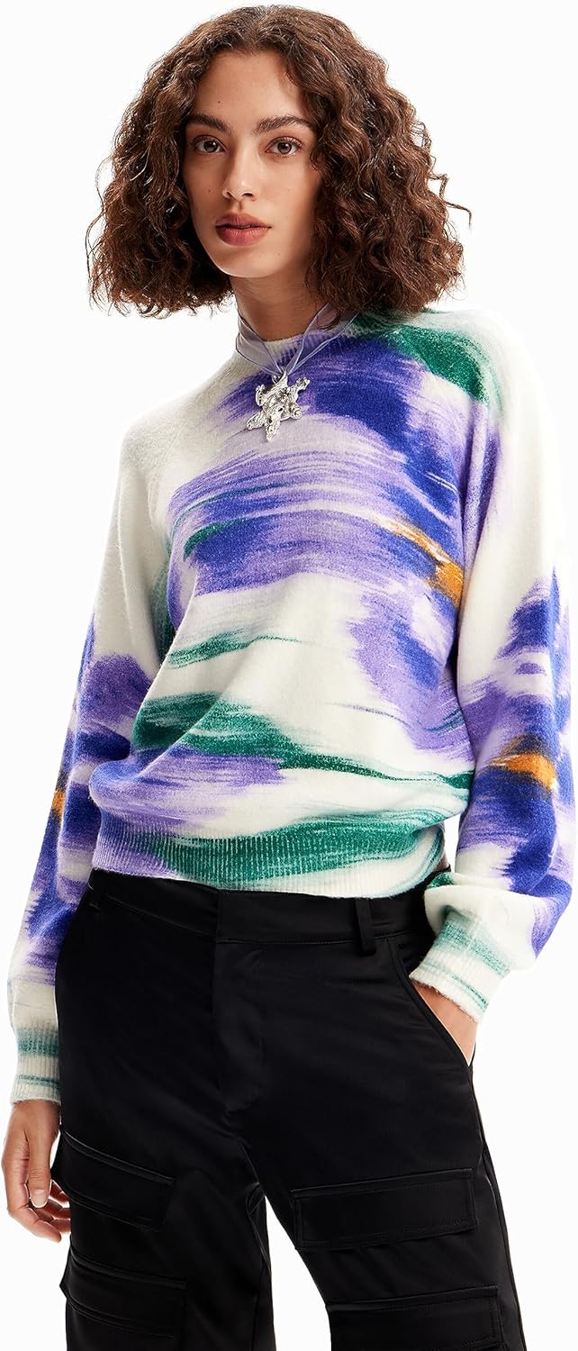 Desigual Damen Pullover_ebro Sweater XXL Weiss, XXL Weiss