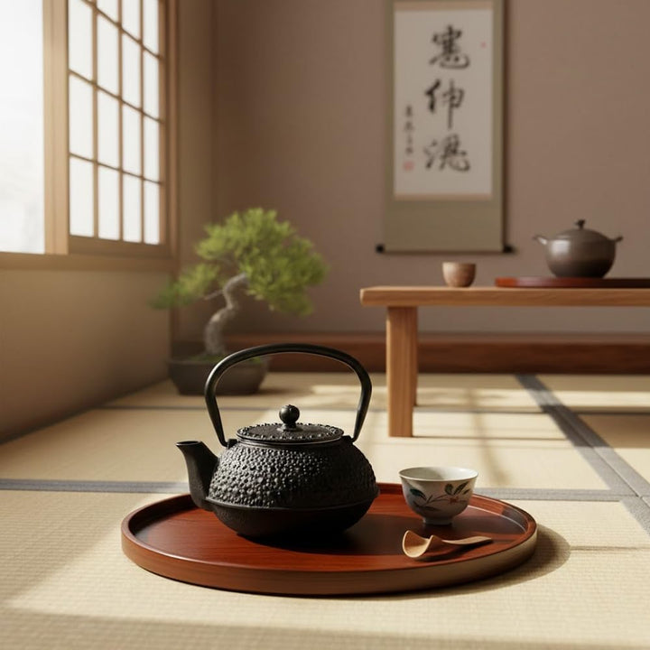 Suinga Teekanne aus Gusseisen, traditionelles japanisches Design, Fassungsvermögen 500 ml, für alle