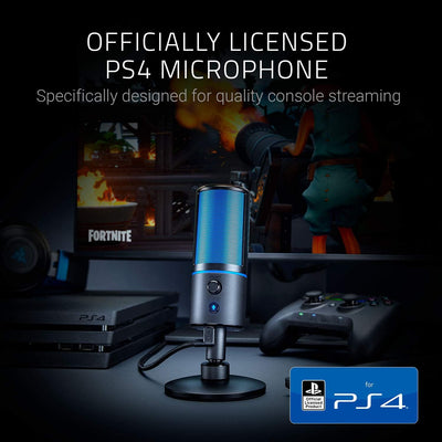 Razer Seiren X für Playstation - USB Kondensator-Mikrofon für Streaming auf der PS4 und PS5 (Kompakt