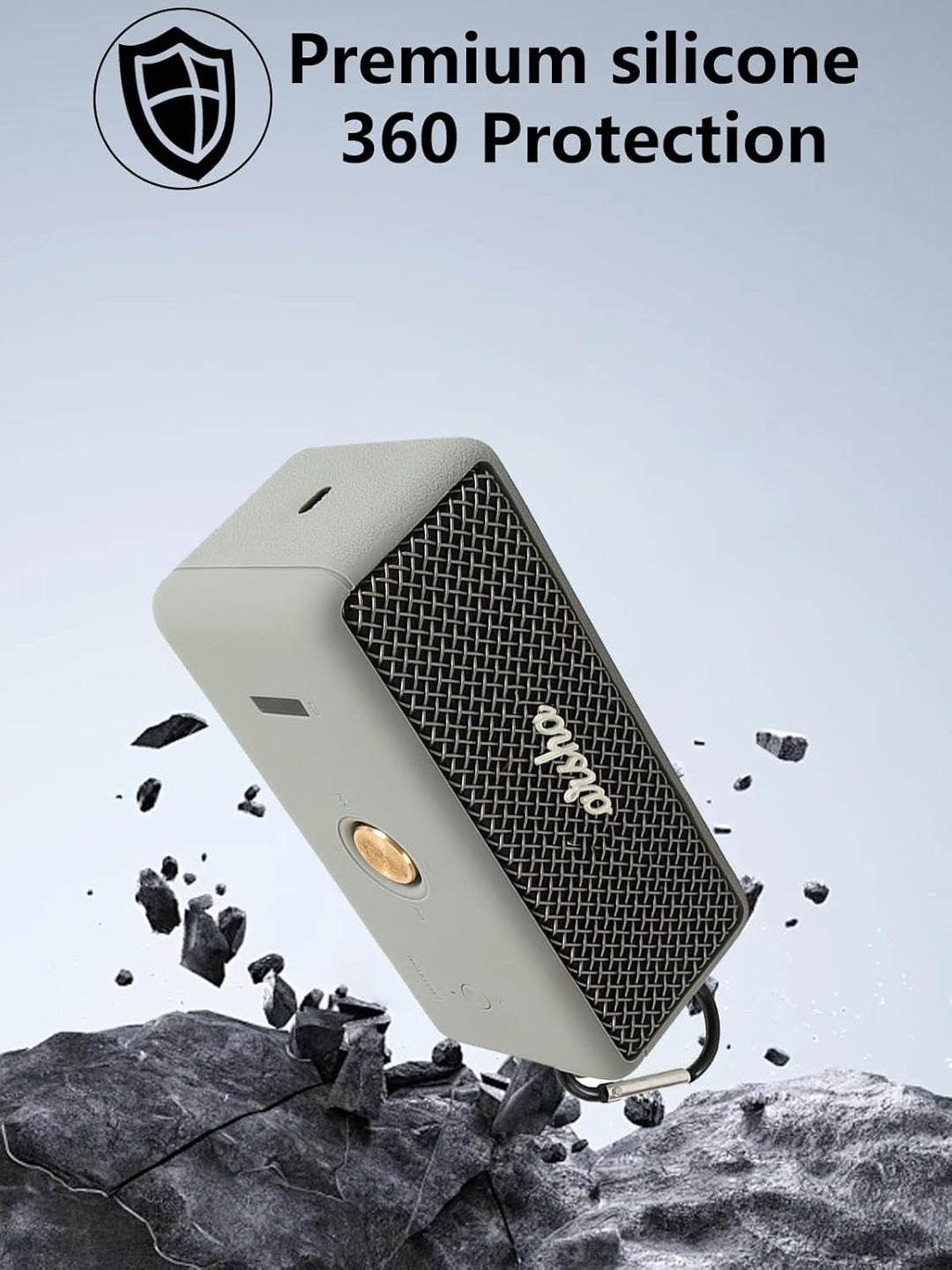 Schutzhülle aus Silikon für Marshall Emberton II tragbare Bluetooth-Lautsprecher – stossfest, staubd