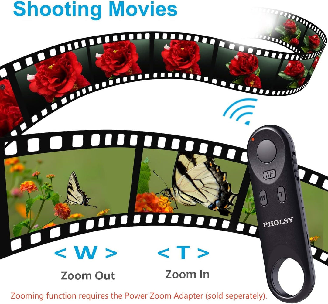 PHOLSY BR-E1 Bluetooth Kamera Fernbedienung Kabellose Fernauslöser Kompatibel mit Canon R7, R100, R1