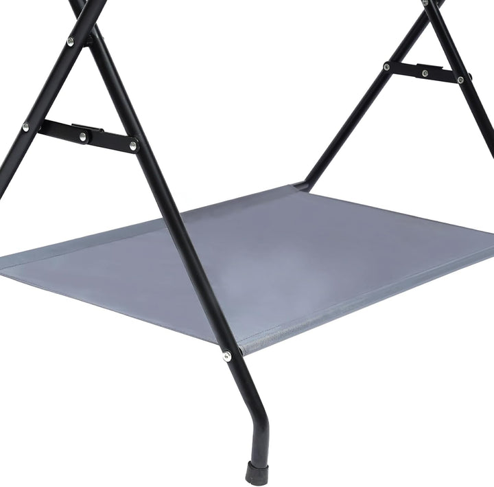 Baby Wickelkombi, Klappbare Wickelkommode, Wickeltisch mit Wickelauflage, Sicherheitsgurt und Ablage