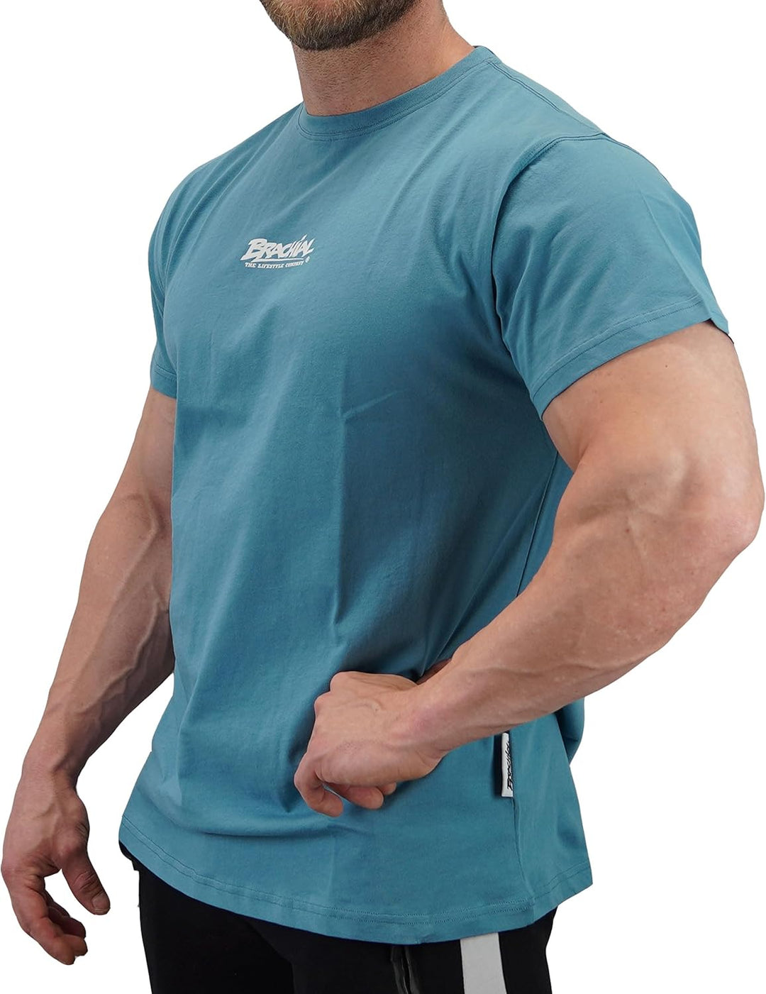 Brachial Premium Herren T-Shirt Middle Regular-Fit - für Freizeit Bodybuilding Workout Gym Kraftspor