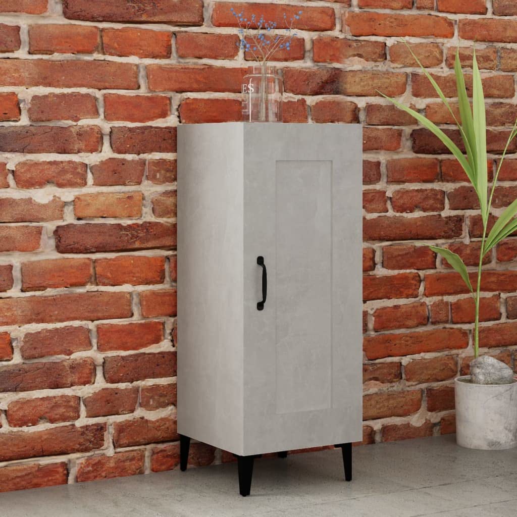 Sideboard Betongrau 34,5x34x90 cm Schrank Klein Kommode Kommoden &amp; Sideboards Flur Kommode WC Schran