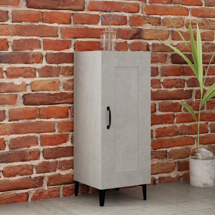 Sideboard Betongrau 34,5x34x90 cm Schrank Klein Kommode Kommoden &amp; Sideboards Flur Kommode WC Schran