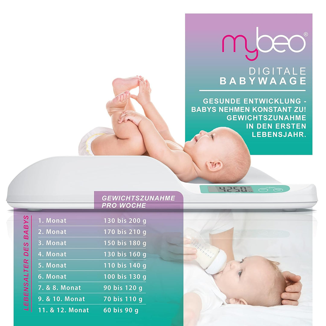 CSL - Babywaage digital - Kinderwaage - Säuglingswaage - Tierwaage - Wiegefläche 56 x 33 cm - 20 g b