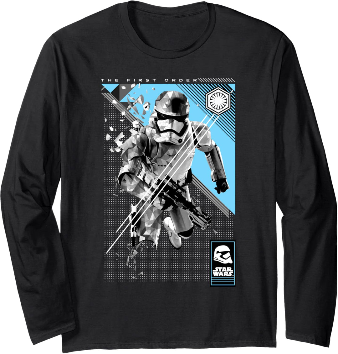 Star Wars First Order Poly Trooper Poster Langarmshirt
