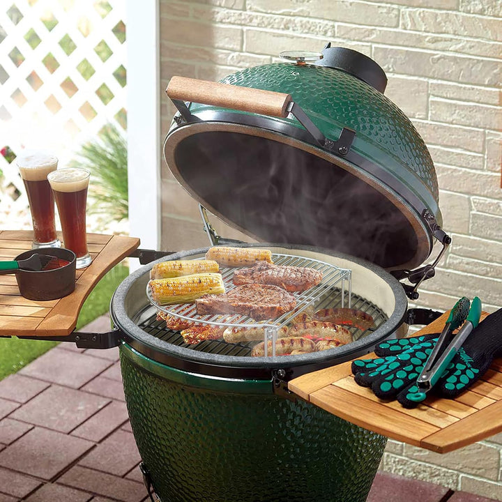 onlyfire Edelstahl Grillrost für Holzkohle-Kugelgrills und Keramikgrill, Warmhalterost für Weber Kug