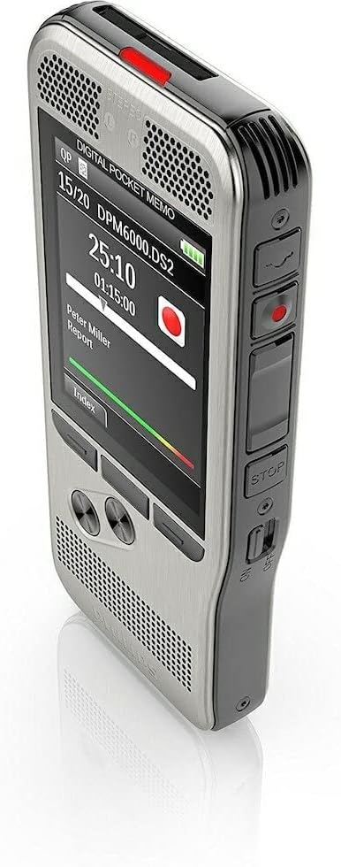Philips DPM6000 Digitales Diktiergerät Aufnahmegerät, alte Software Version 04/17, alte Software Ver