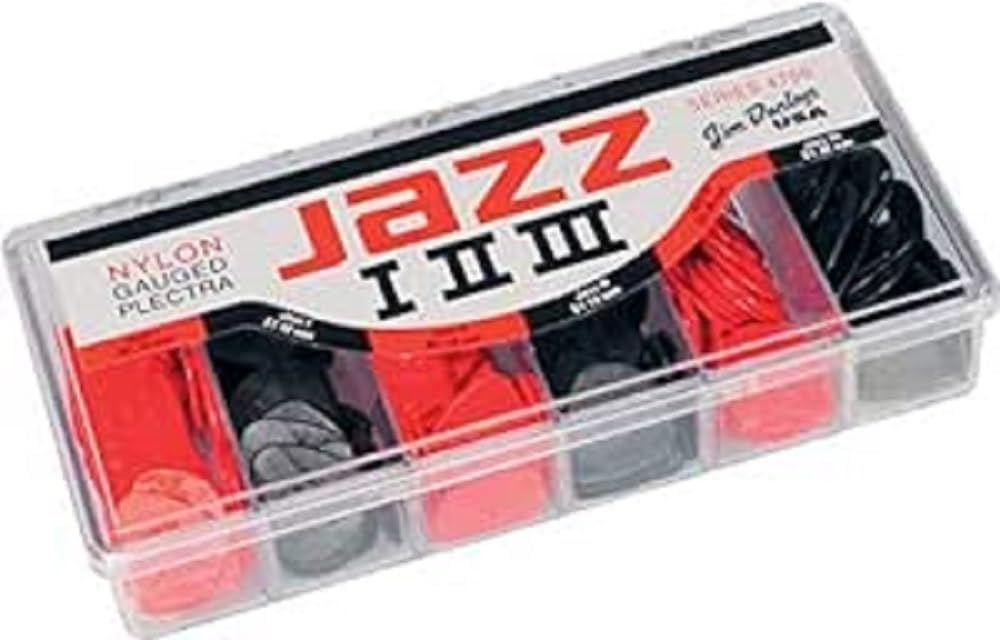 Médiators Jim Dunlop Multi Jazz III XL nylon 1,38mm sachet 6