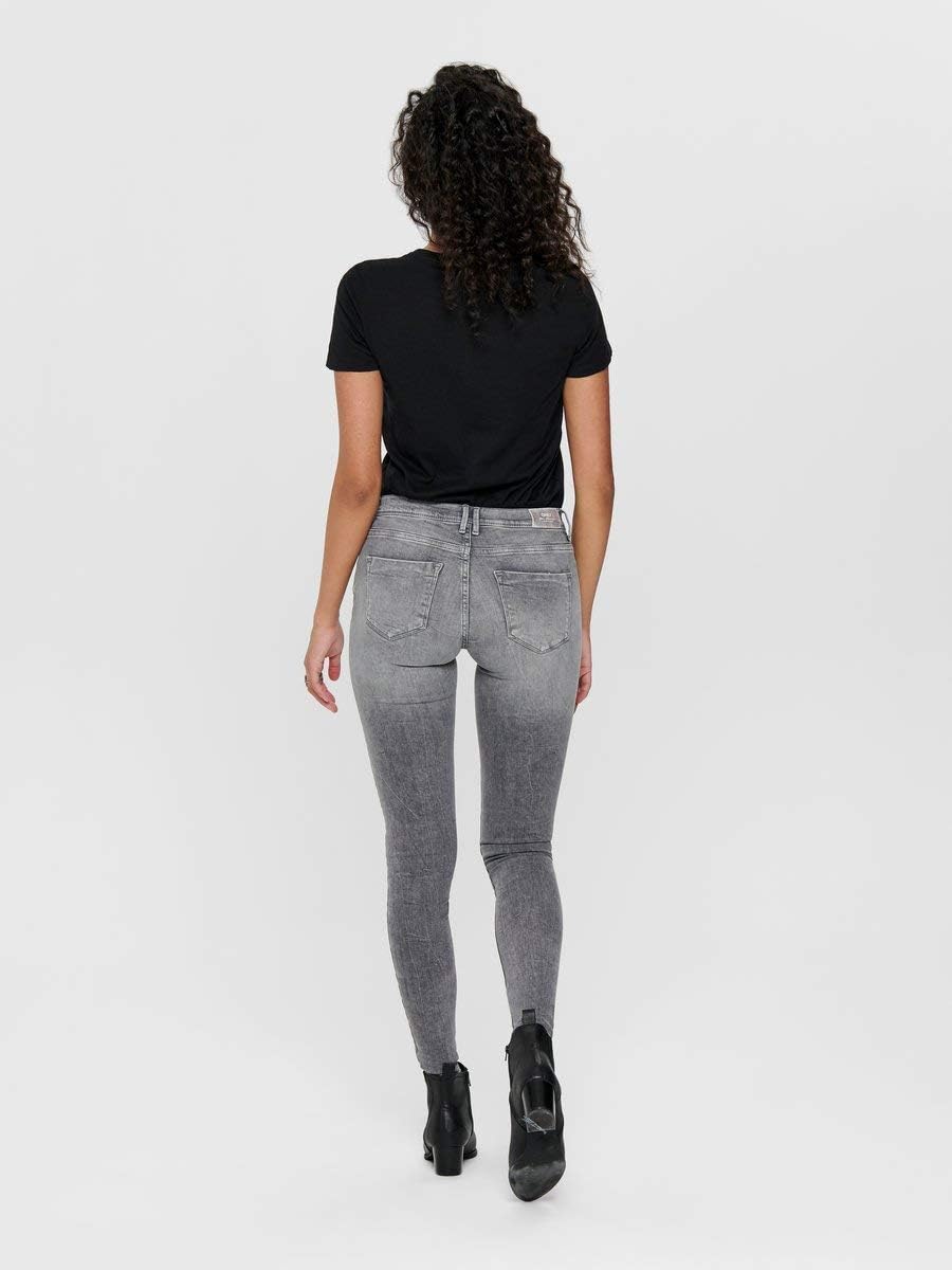 ONLY Shape Life Regular Grey Skinny Jeans 25 Grauer Denim, 25 Grauer Denim