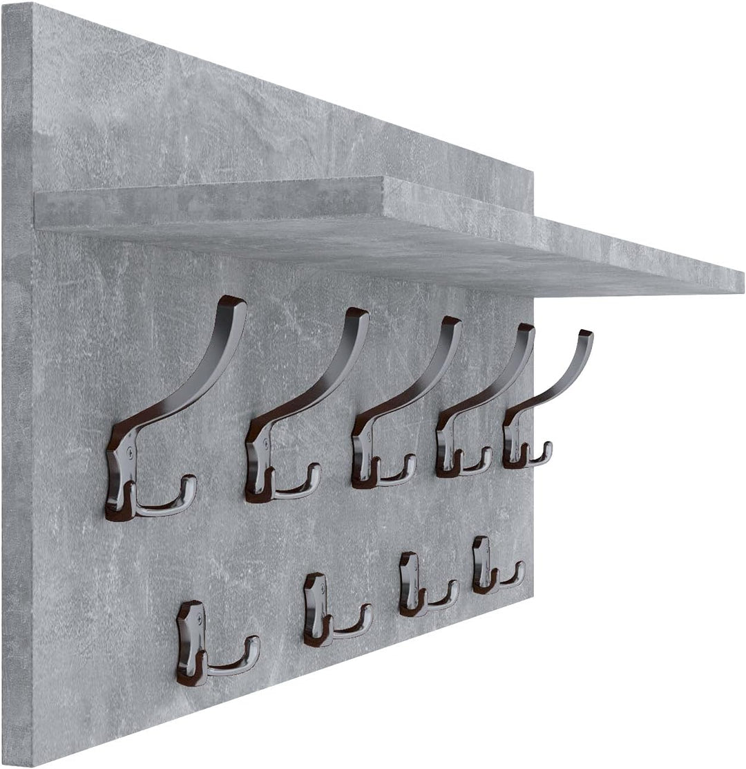 AKKE 40x90 | VERTI Garderobenpaneel Wandgarderobe Garderobe Wandpaneel Kleiderstange CHROM | BETON 9