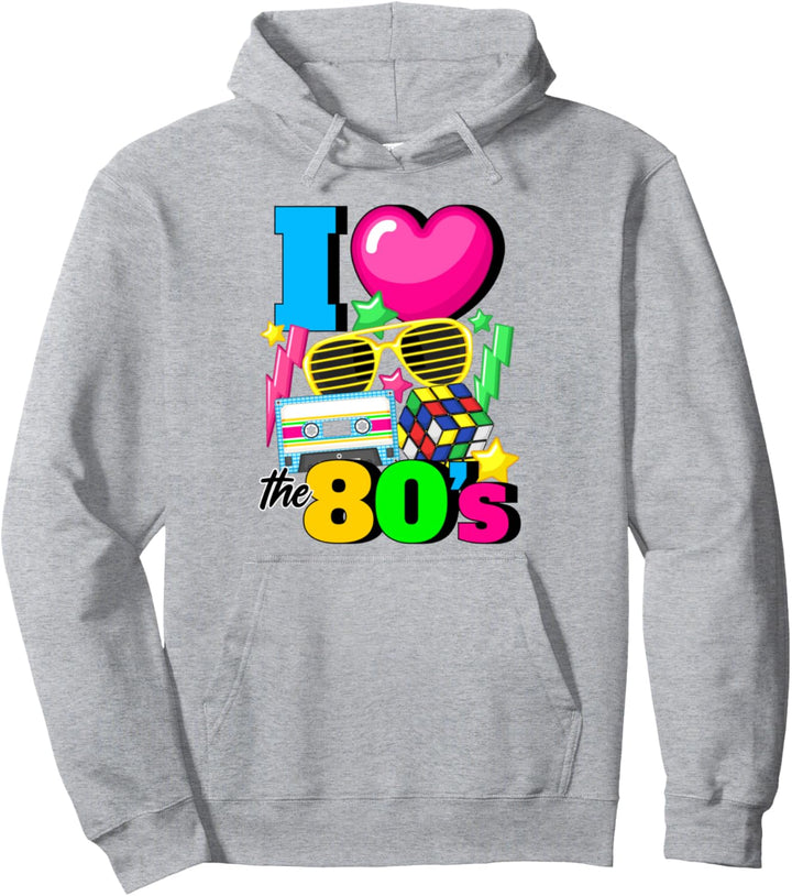 I Love The 80's Spruch Geschenk 80er Jahre Achziger Jahre Er Pullover Hoodie