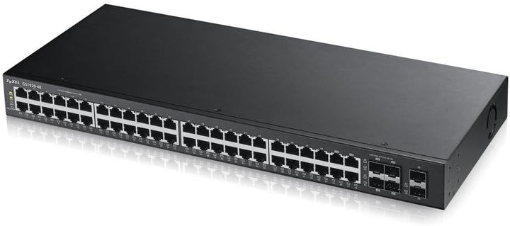 Zyxel 48-port Gigabit Ethernet Smart-Managed Switch, 4 Gigabit-Combo-Ports sowie 2 SFP-Ports [GS1920