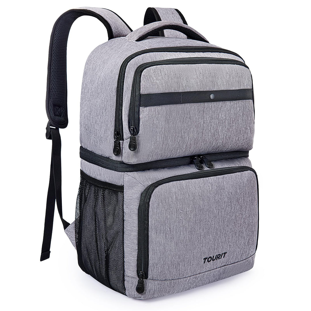 TOURIT Kühlrucksack mit Doppeldecker 27L isolierte Kühltasche für das,wasserdichter,Leichter Rucksac