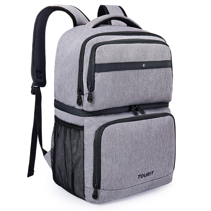 TOURIT Kühlrucksack mit Doppeldecker 27L isolierte Kühltasche für das,wasserdichter,Leichter Rucksac